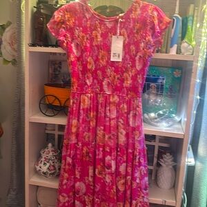 New Long Short Sleeve Dress with Tags
